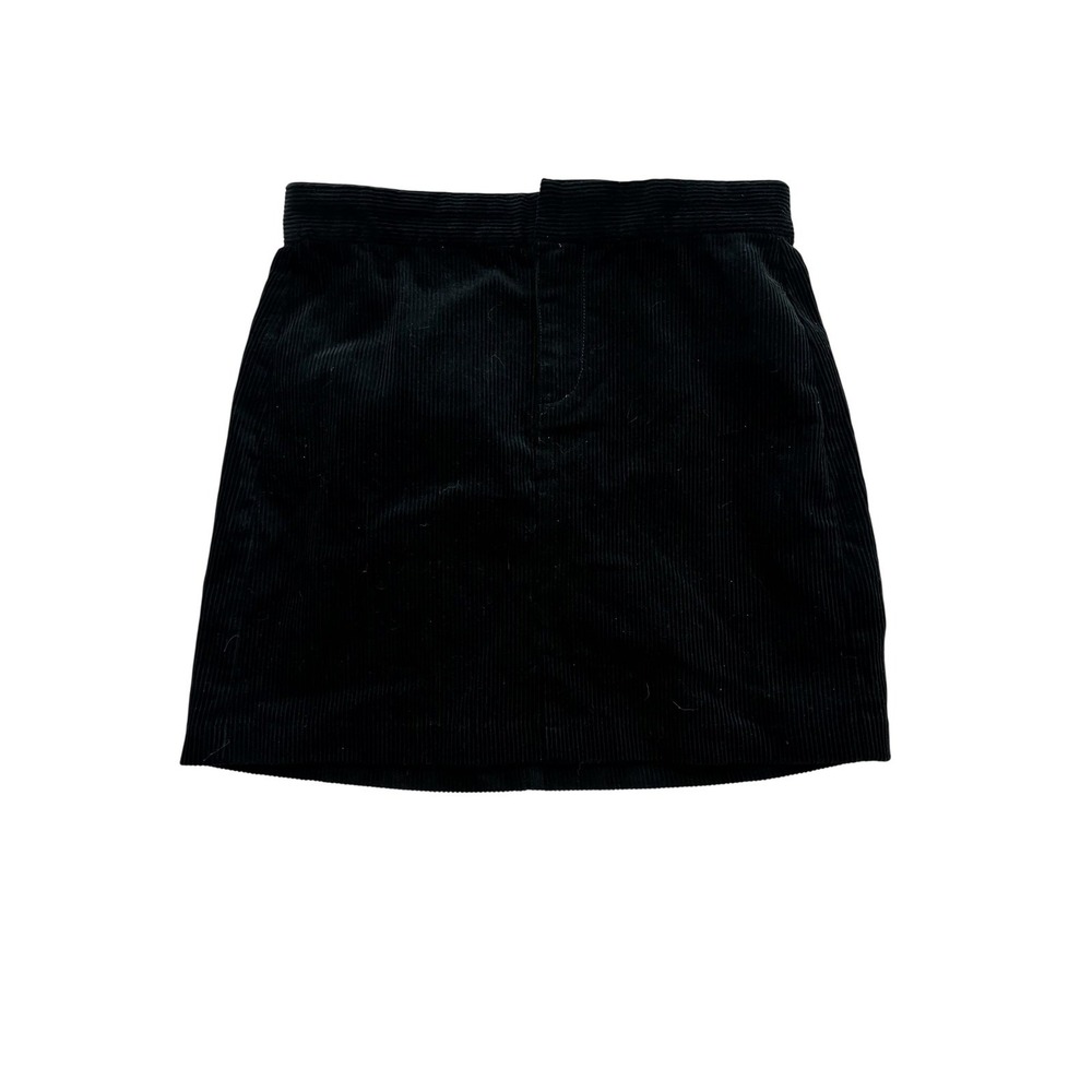BLANKNYC Skirt Womens 25 Black Corduroy Mini High Rise Casual Fall A Line
